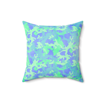 Glacier Grove Camo Throw Pillow