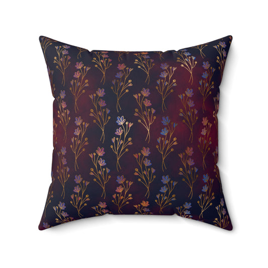 Golden Grove Midnight Throw Pillow