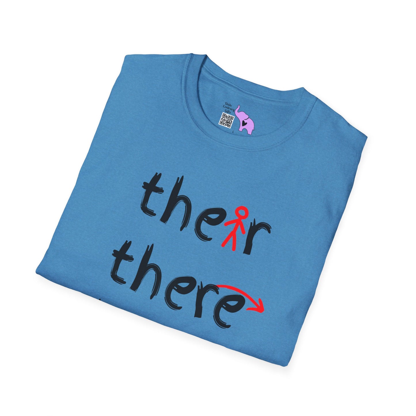 Their There They're Grammar Adult T-shirt