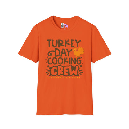 Turkey Day Cooking Crew Adult T-shirt