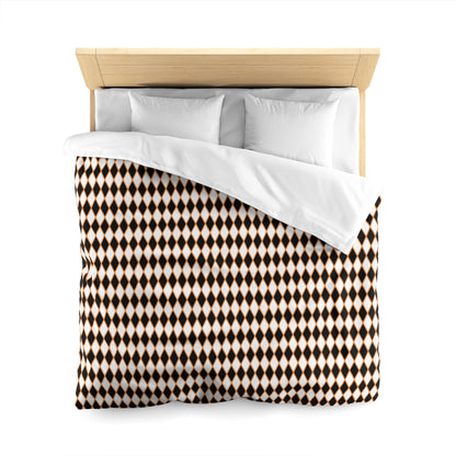 Midnight Ember Harlequin Microfiber Duvet Cover