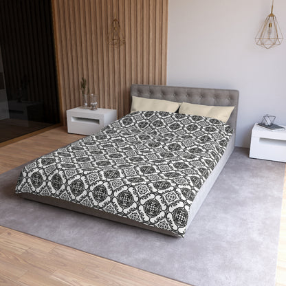 Ornamental Symmetry Microfiber Duvet Cover