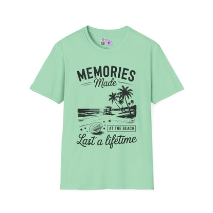 Memories Made at the Beach Last A Lifetime Adult T-shirt