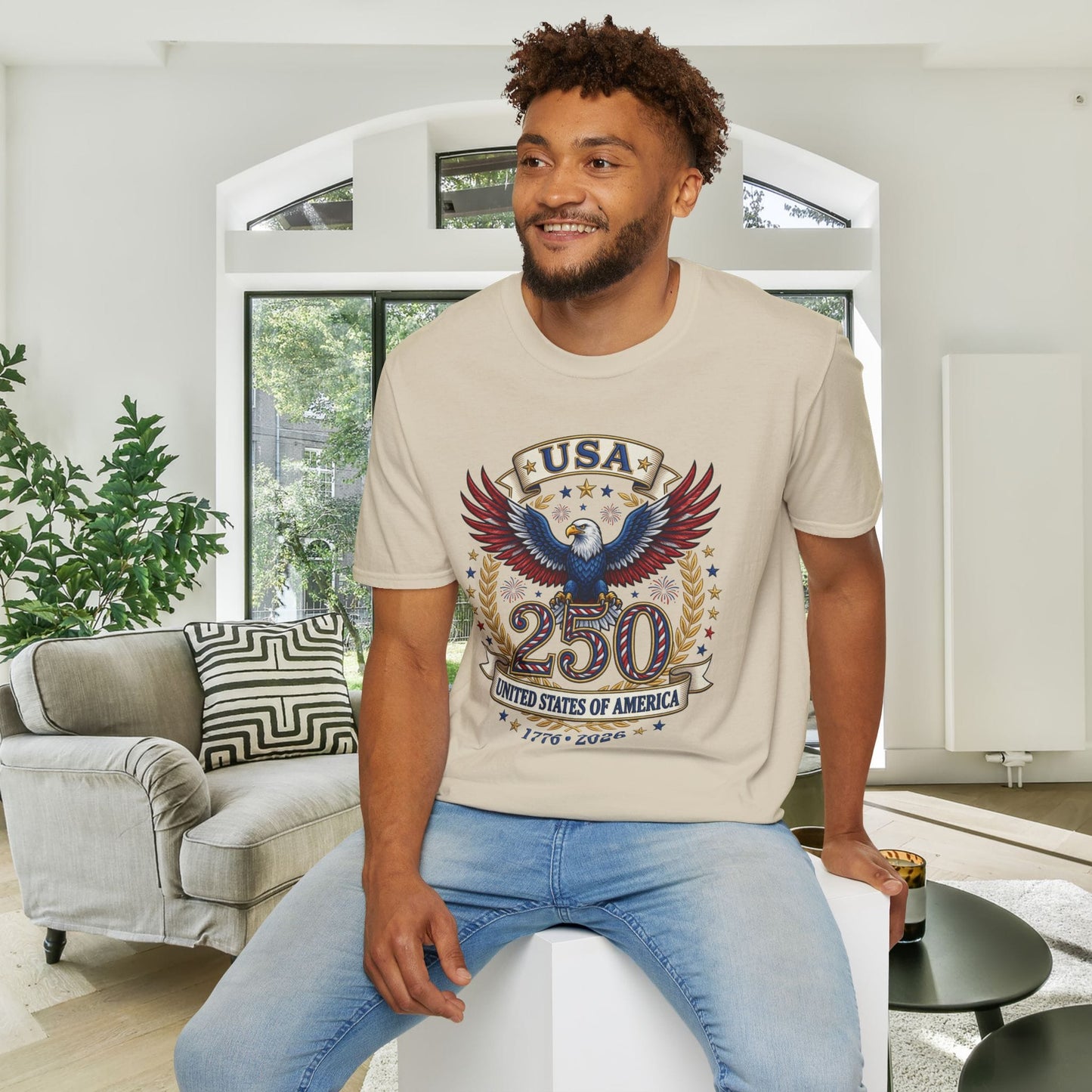 USA 250 Eagle Adult T-shirt