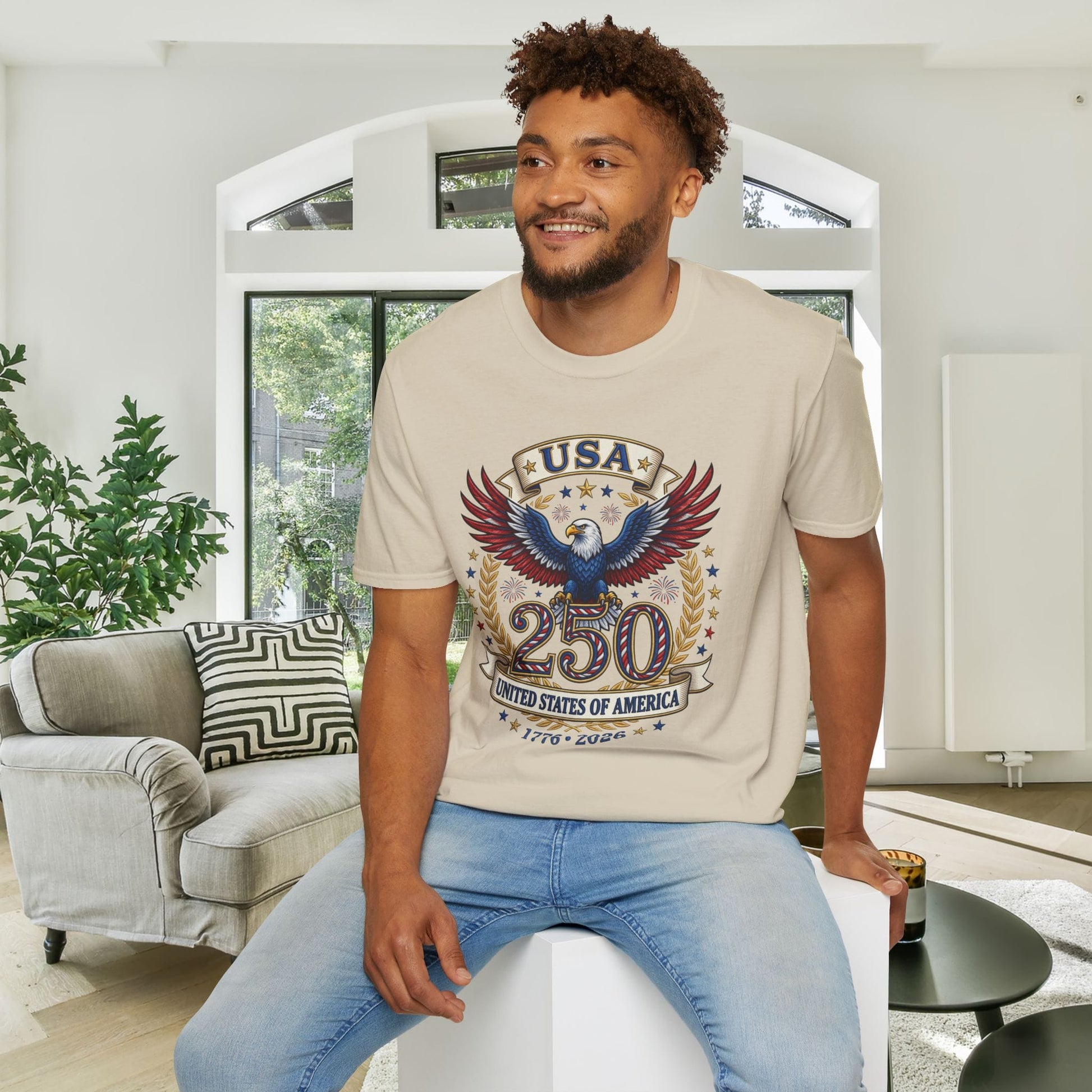 USA 250 Eagle Adult T-shirt