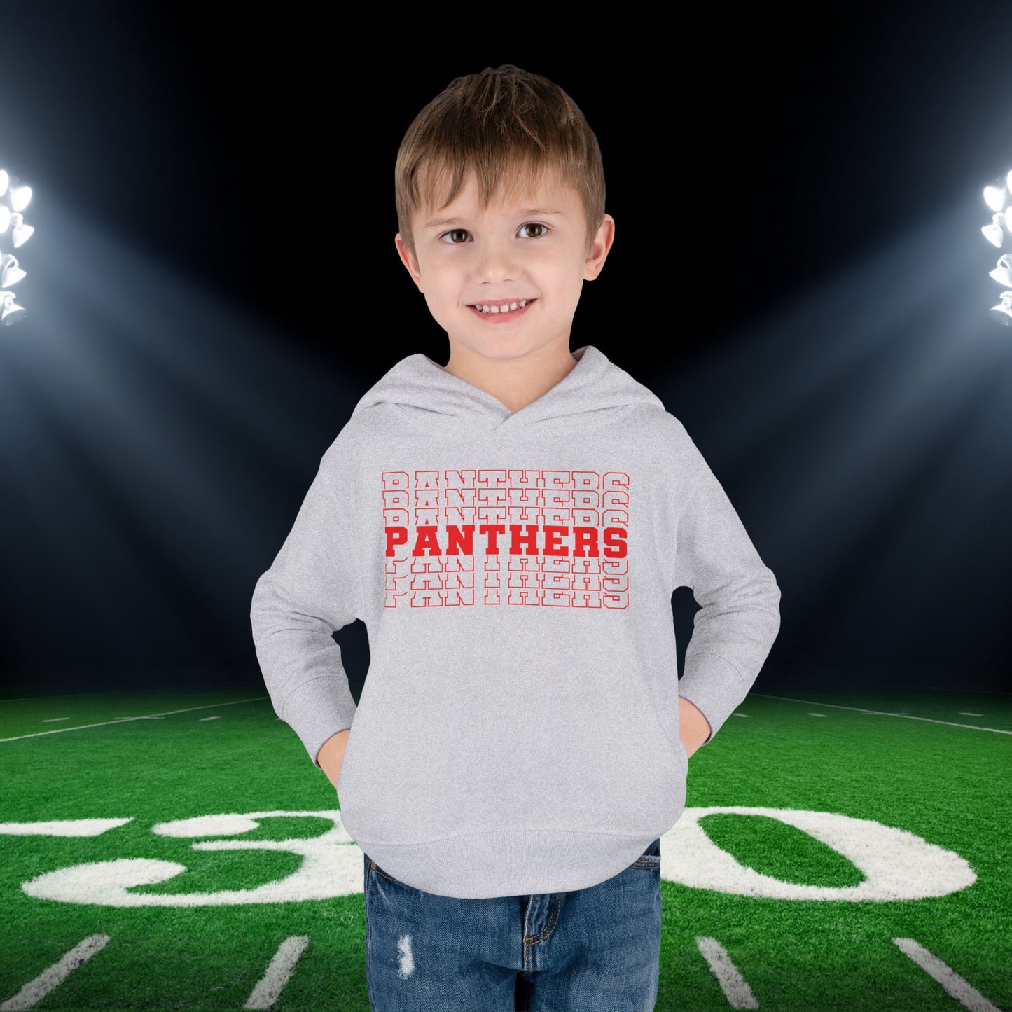 Panthers (Stacked) Toddler Hoodie