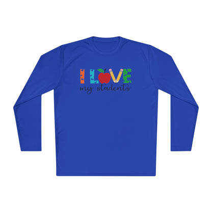 I Love My Students Adult Long Sleeve Tee