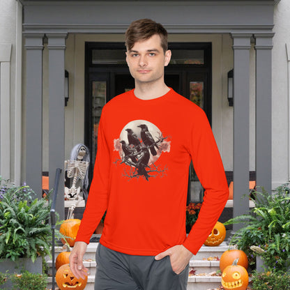 Halloween Crows 2 Adult Long Sleeve Tee