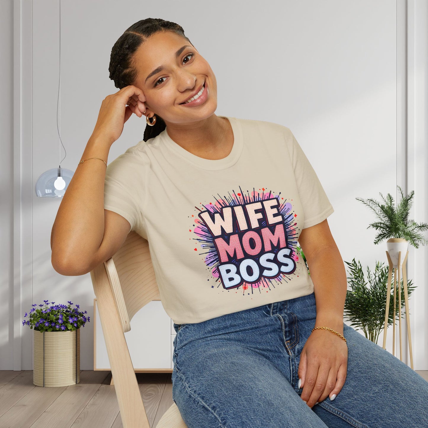 Wife Mom Boss Adult T-shirt