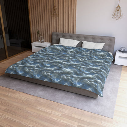 Snowdrift Sheer & Lace Duvet Bedding Set