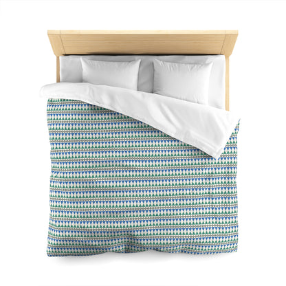 Regal Evergreen Cairn Stripes Microfiber Duvet Cover