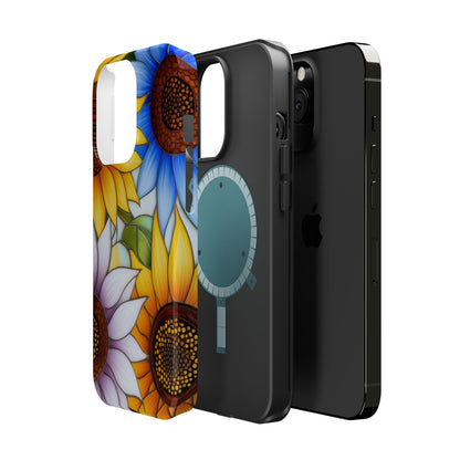 Colorful Sunflowers MagSafe® Compatible Tough Case for iPhone