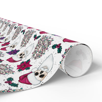 Santa Skull Wrapping Paper