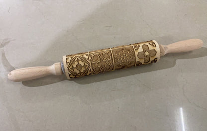 Decorative Embossed Rolling Pins for Baking