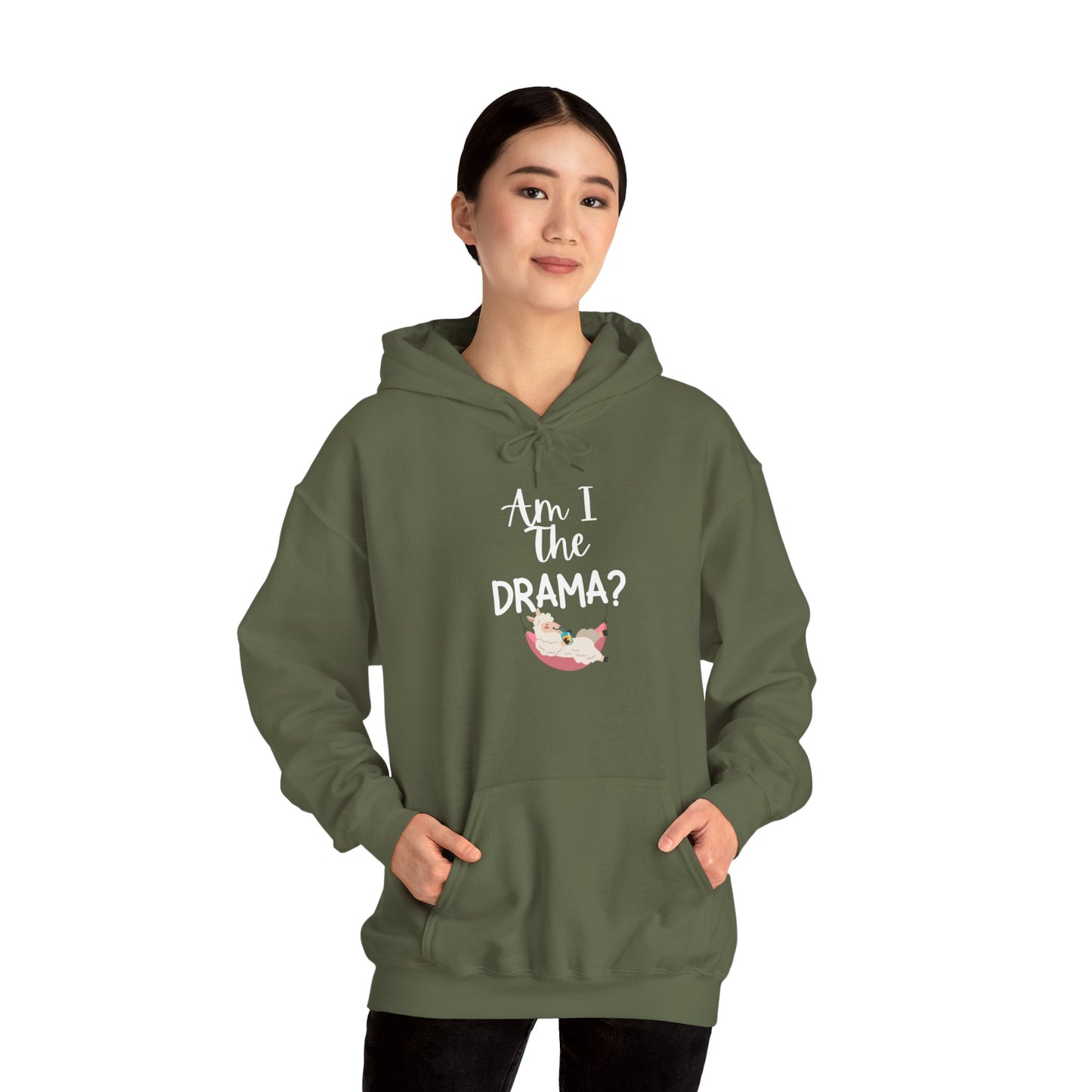 Am I The Drama (Lama) Heavy Blend™ Hooded Sweatshirt