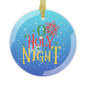 O Holy Night Glass Ornament