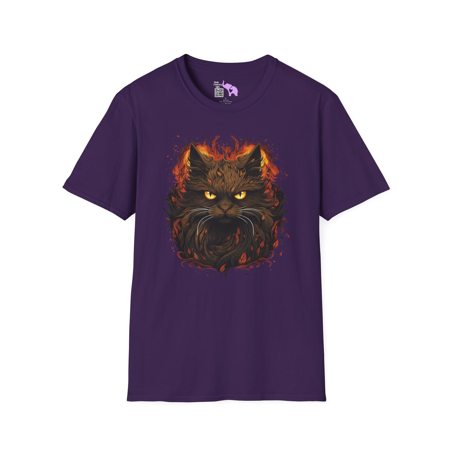 Creepy Black Cat T-shirt