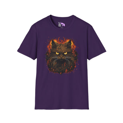 Creepy Black Cat T-shirt