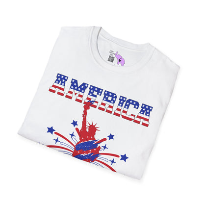 America 1776-2026 (Statue of Liberty) Adult T-shirt