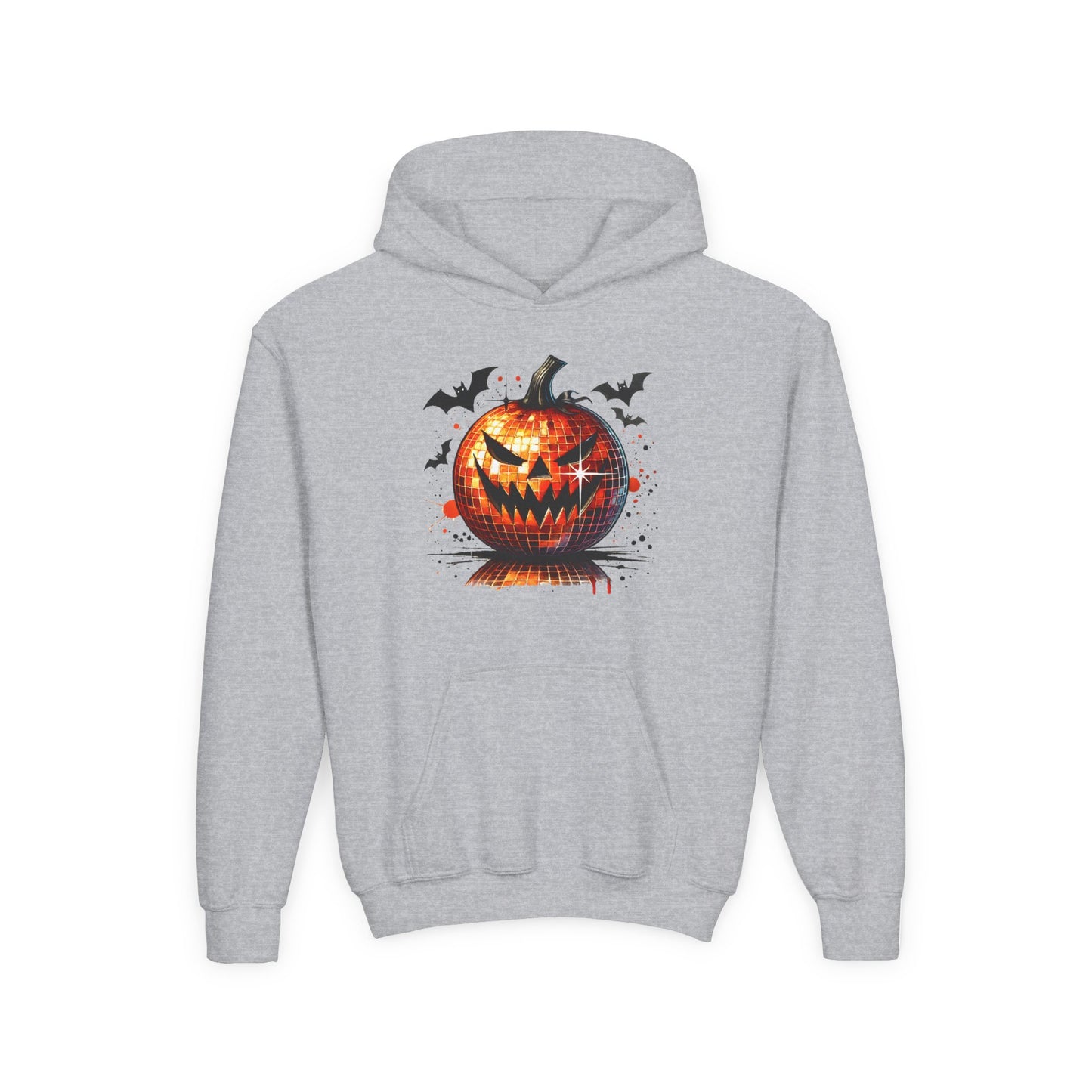 Halloween Disco Pumpkin Youth Heavy Blend Hooded Sweatshirt