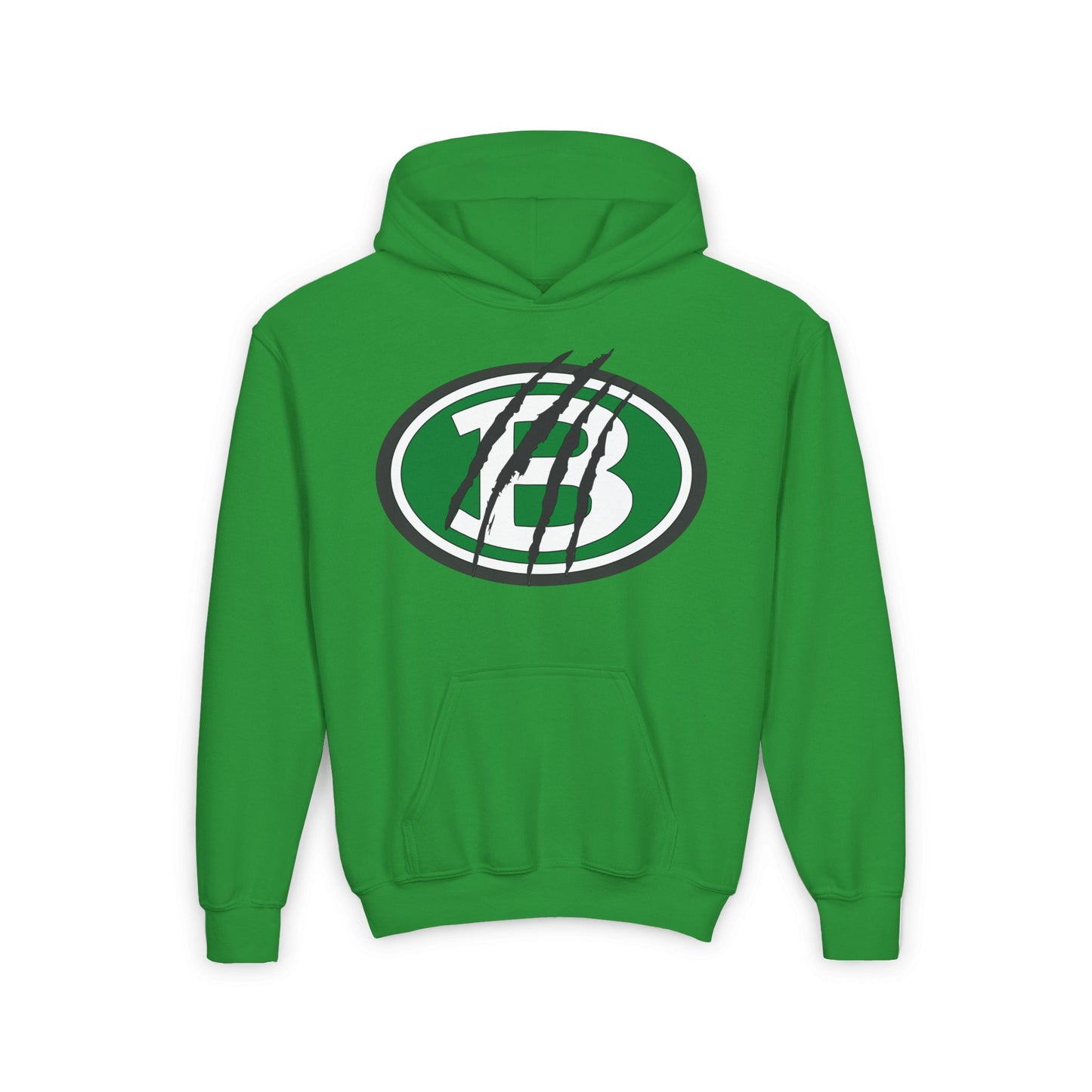 Brenham ISD Logo w/Claw Marks Youth Heavy Blend Hoodie