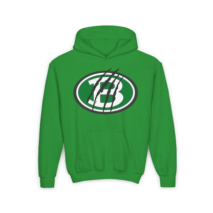 Brenham ISD Logo w/Claw Marks Youth Heavy Blend Hoodie