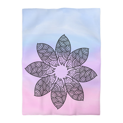 Serene Bloom Microfiber Duvet Cover