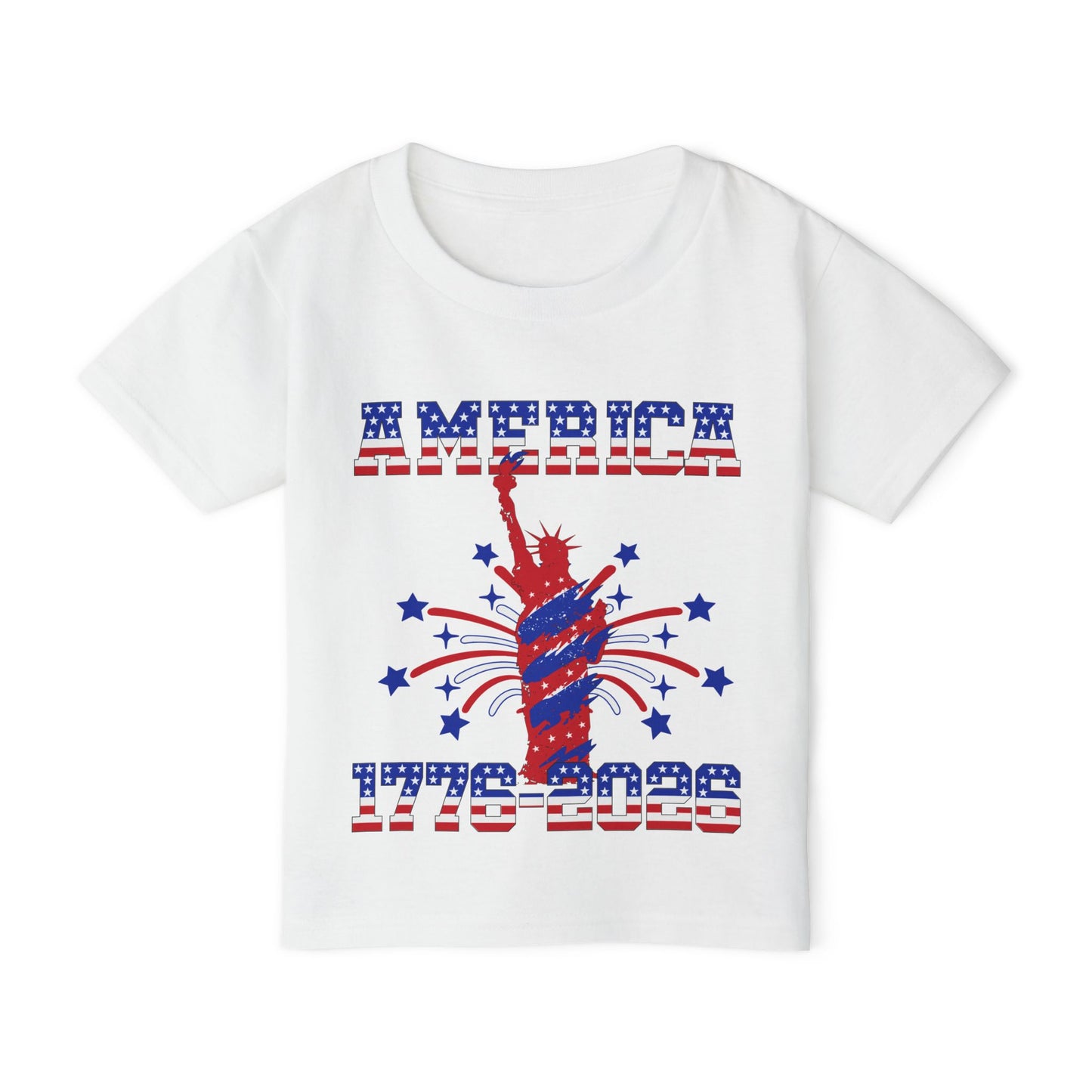 America 1776-2026 (Statue of Liberty) Heavy Cotton™ Toddler T-shirt