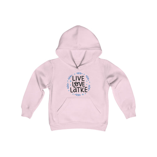 Hanukkah Live Love Latke Youth Hoodie