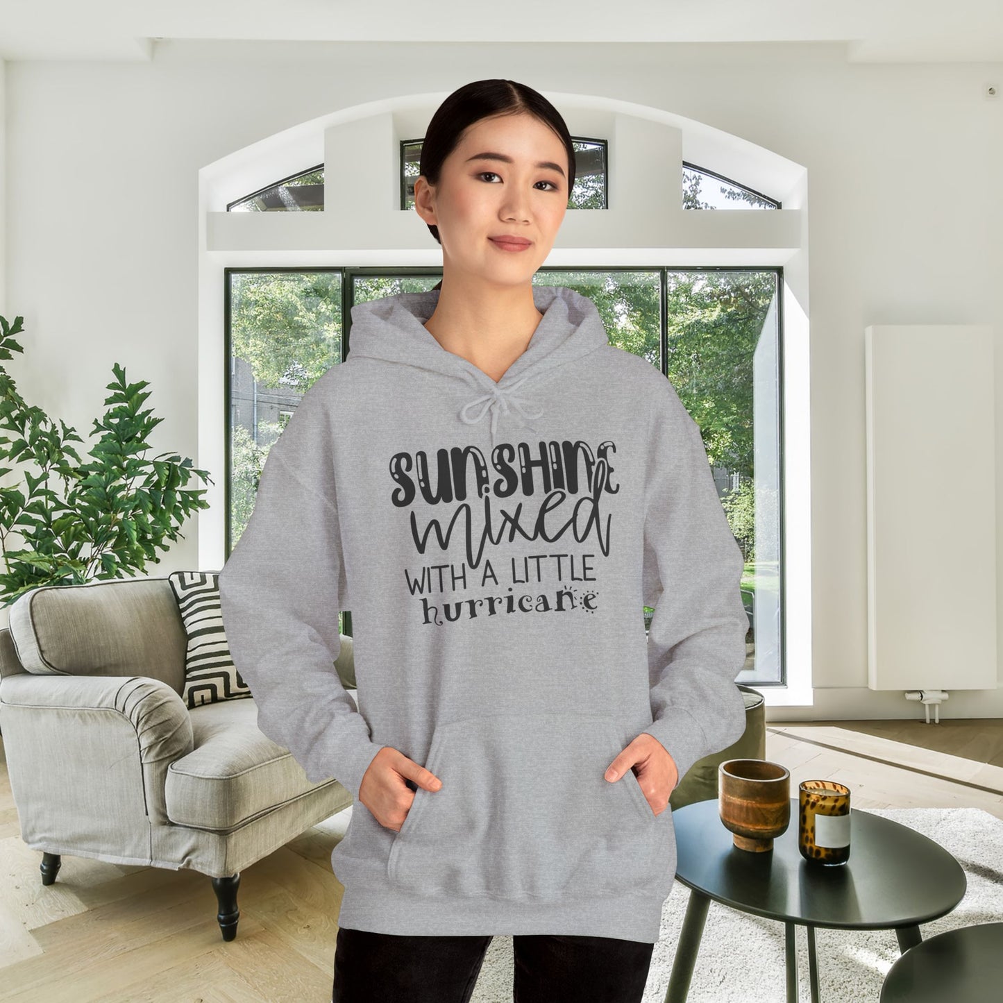 Sunshine Mixed With A Little Hurricane Heavy Blend™ Hooded Sweatshirt