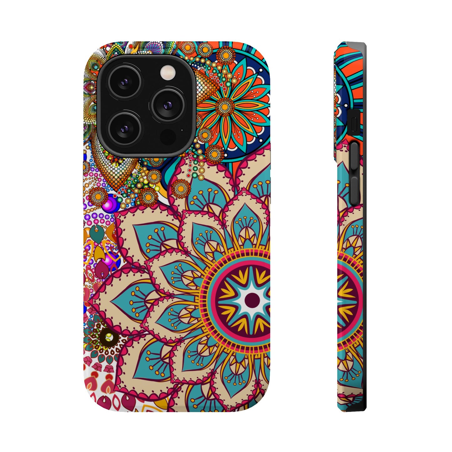 Colorful Mandala MagSafe® Compatible Tough Case for iPhone