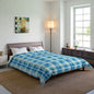 Ocean Sunset Plaid Comforter