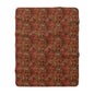 Crimson Palm Veil Fleece Blanket