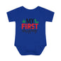 My First Christmas Infant Baby Rib Bodysuit