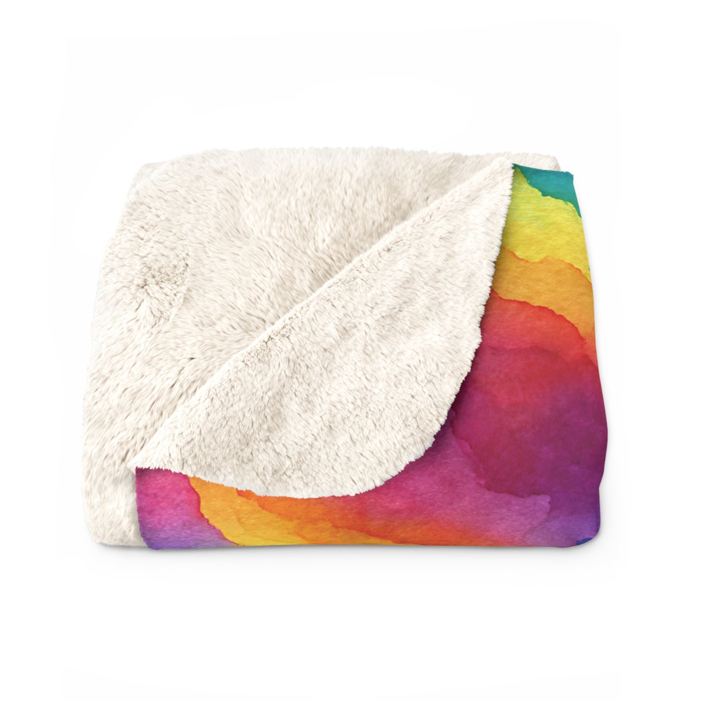Rainbow Watercolors Basic Bedding Set