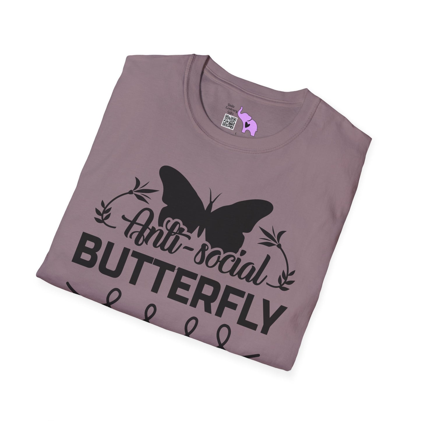 Anti-Social Butterfly Adult T-shirt