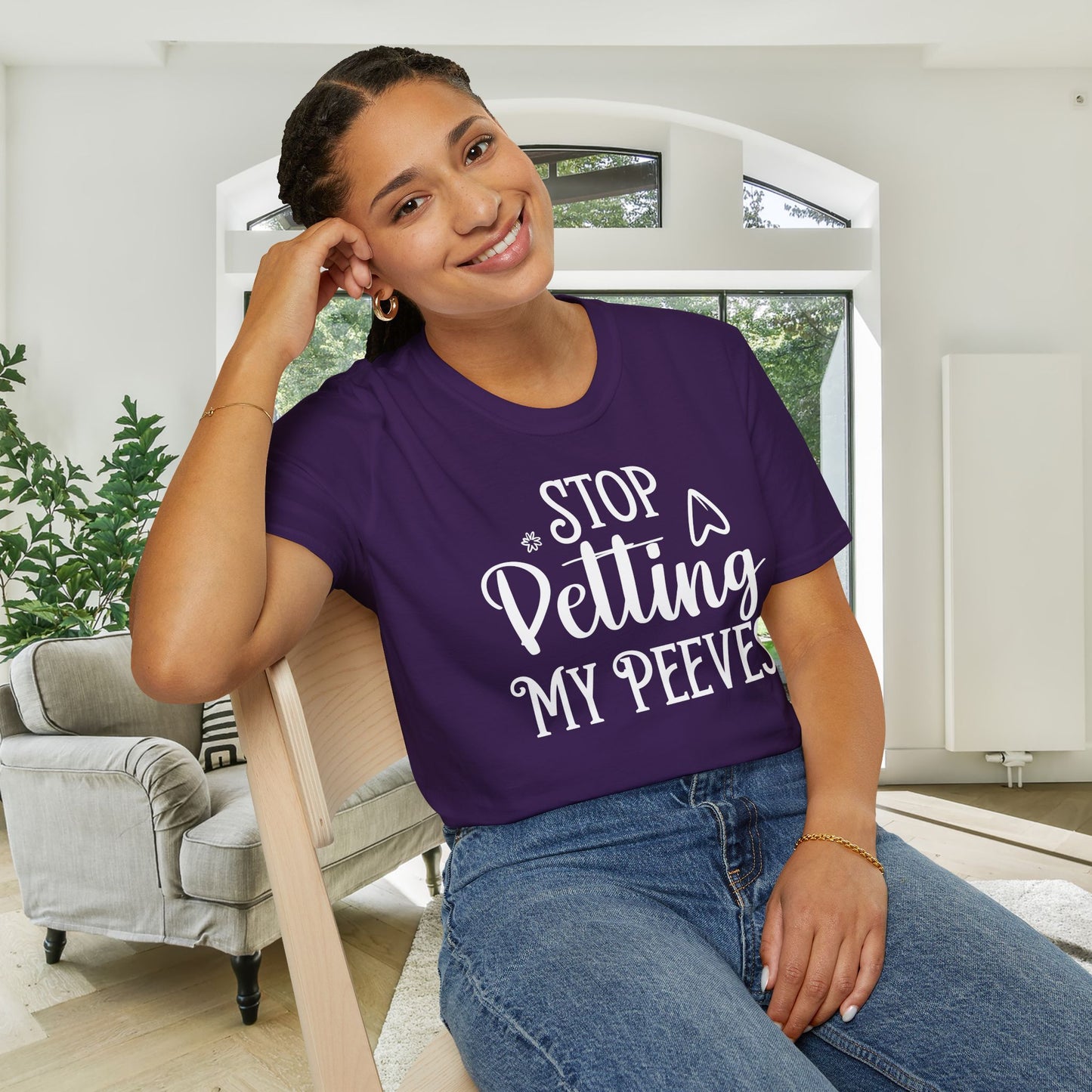 Stop Petting My Peeves Adult T-shirt