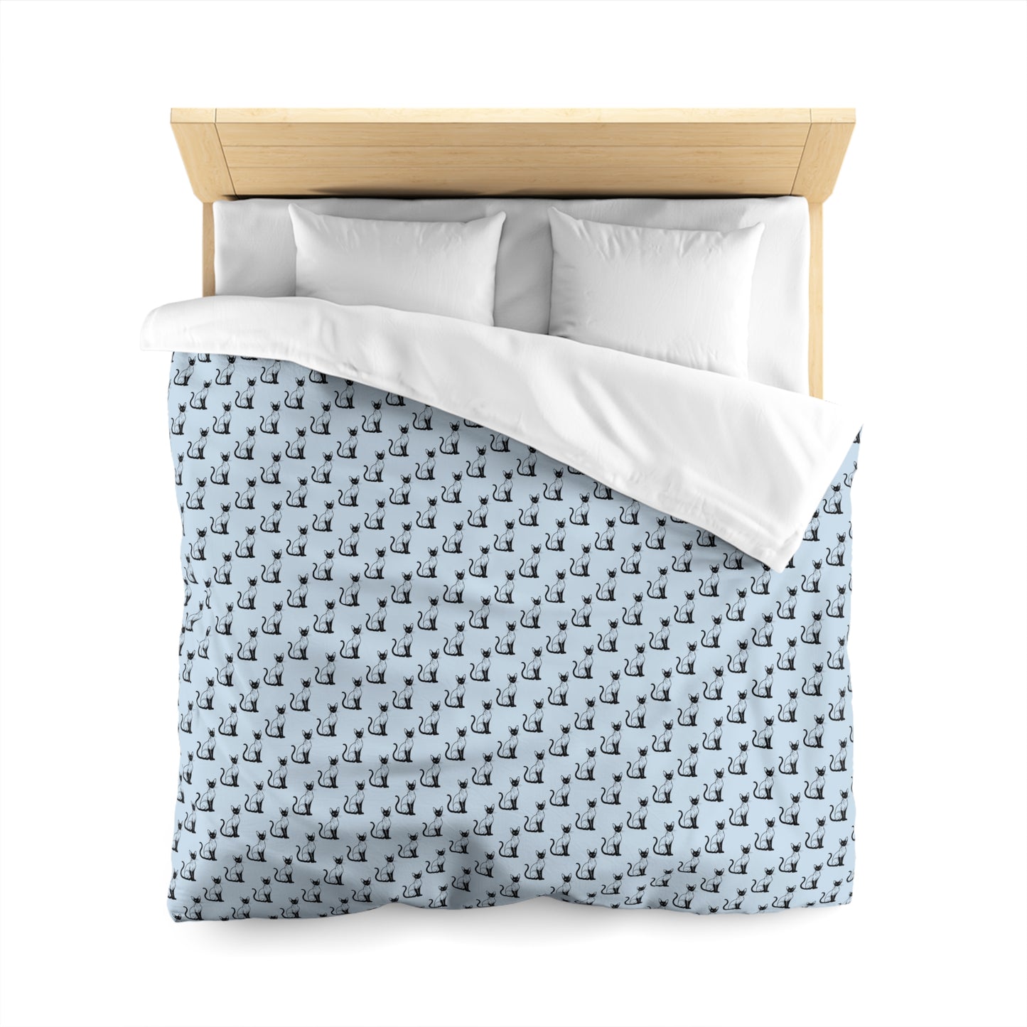 Siamese Charm – Ocean Breeze Microfiber Duvet Cover