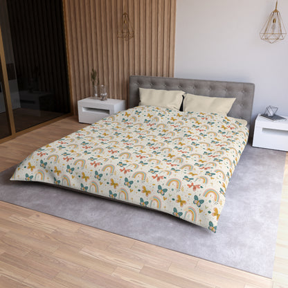 Whispering Wings & Rainbows Duvet Bedding Set