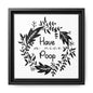 Have A Nice Poop (Floral) Canvas Bathroom Art