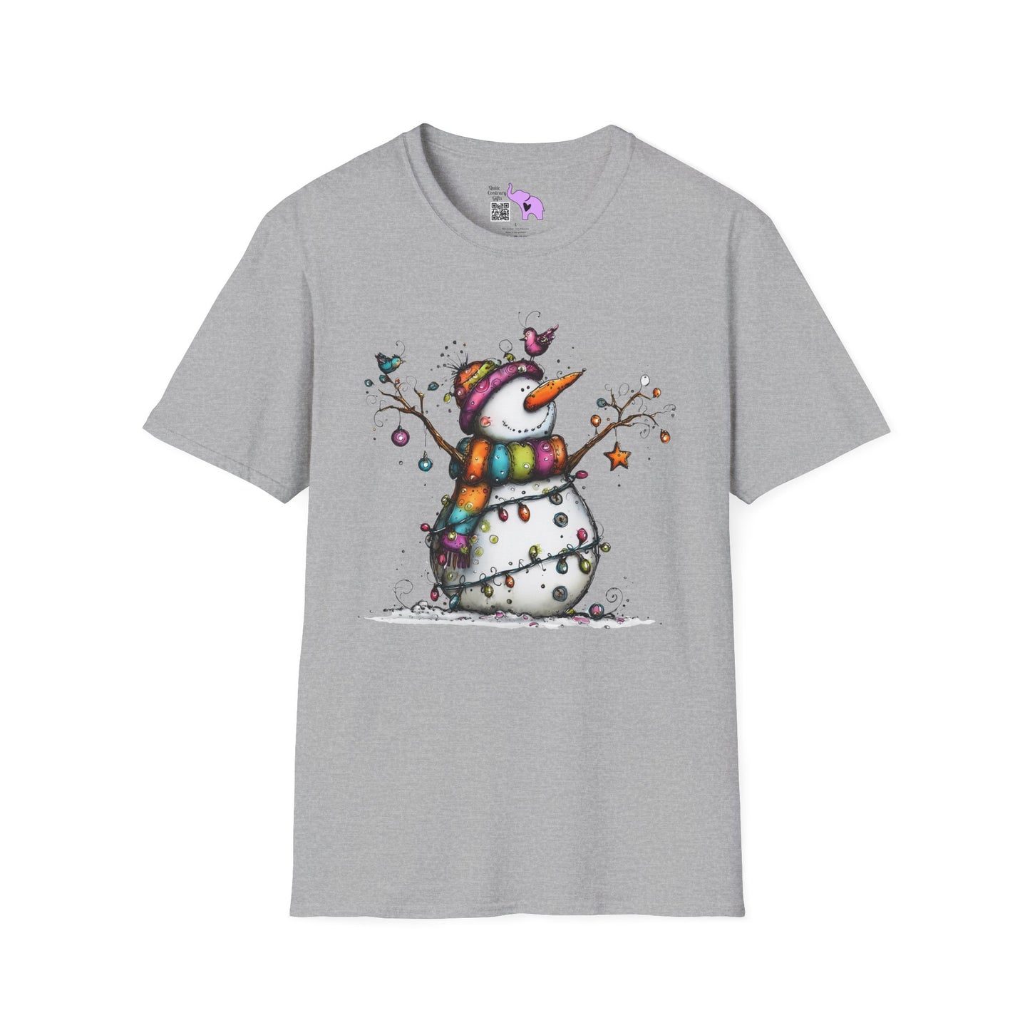 The Snowman Who Loved Butterflies Adult T-shirt