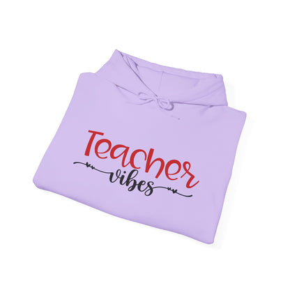 Teacher Vibes Heart Heavy Blend™ Hooded Sweatshirt