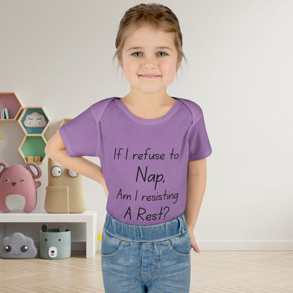 If I Refuse To Nap Am I Resisting A Rest? Infant Baby Rib Bodysuit