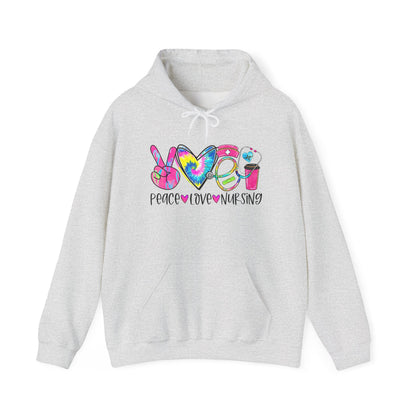 Love Peace Nursing Heavy Blend™ Hooded Sweatshirt
