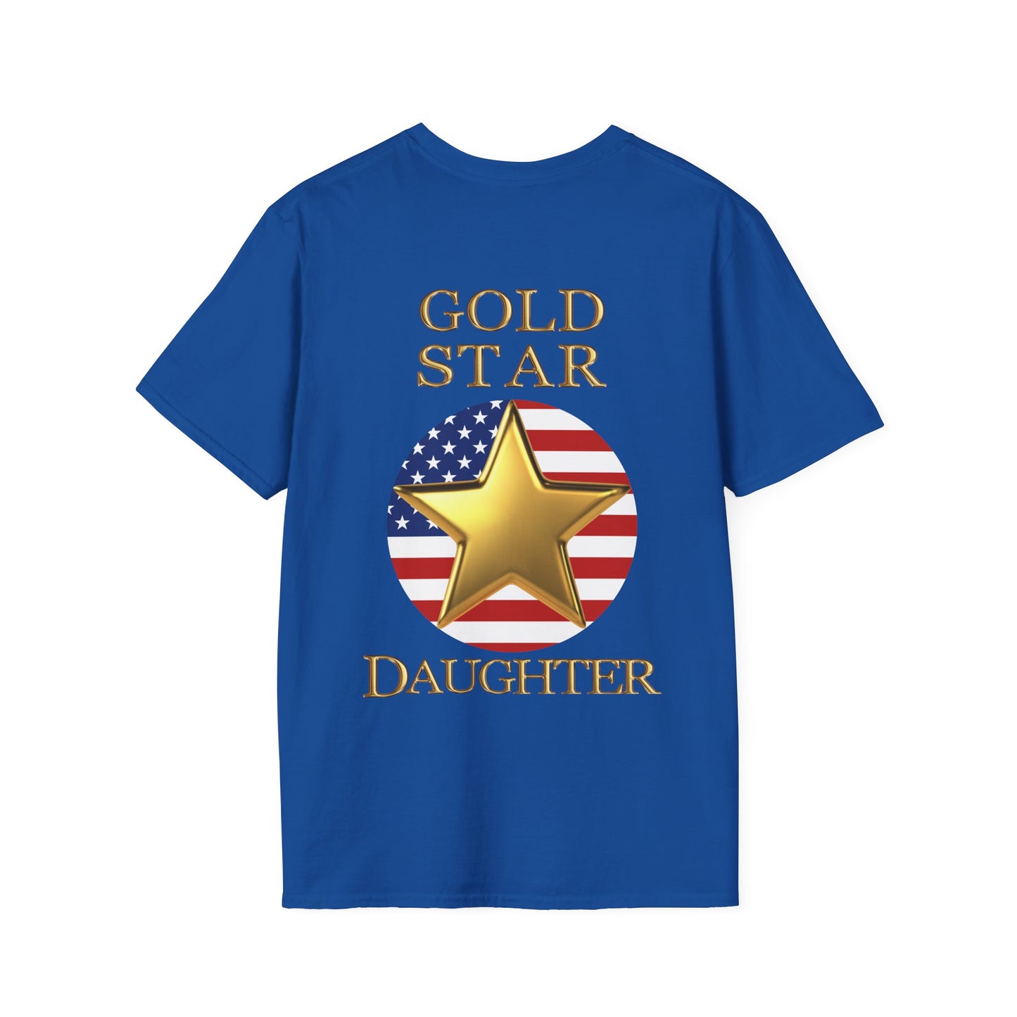 Gold Star Daughter Forever Proud Adult T-shirt
