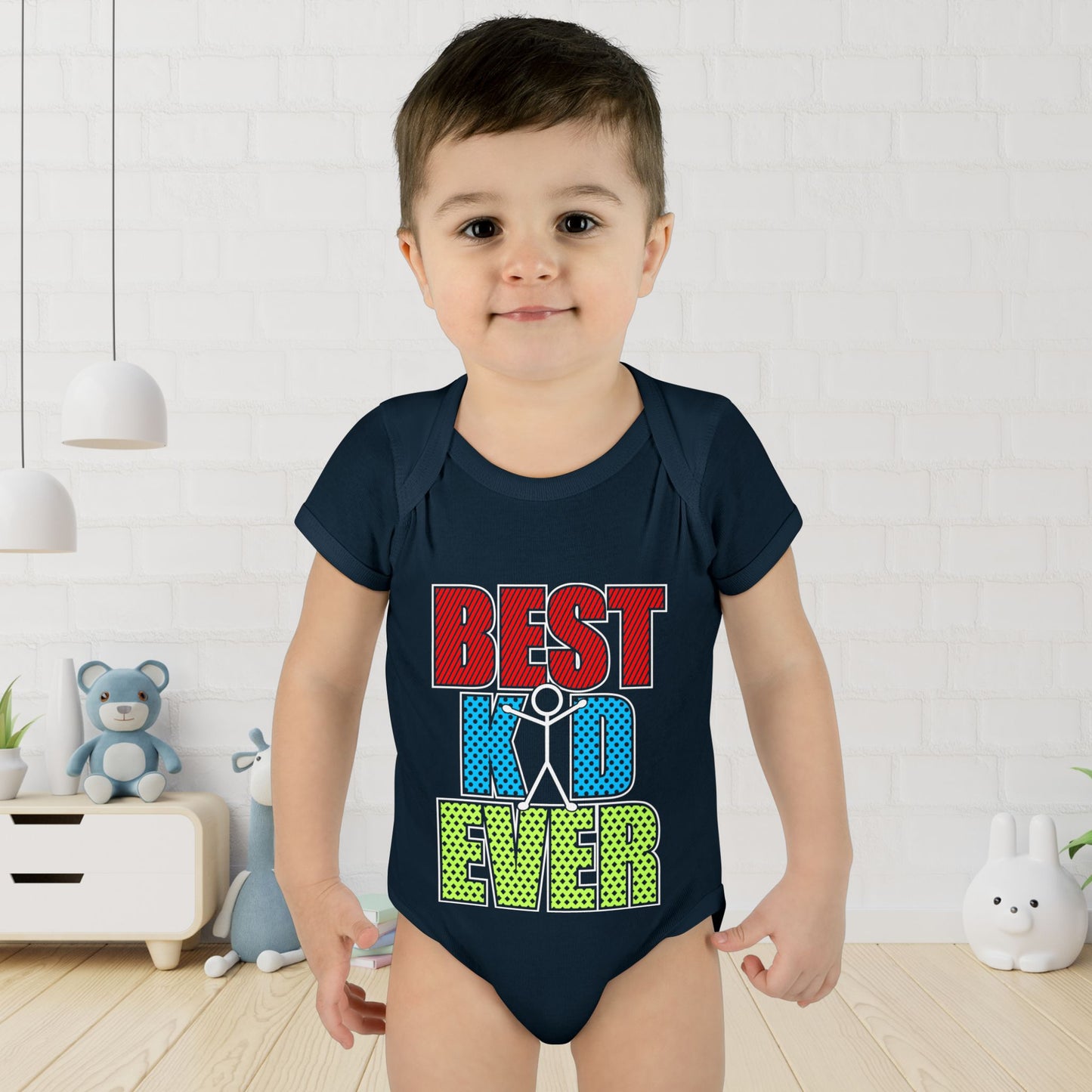 Best Kid Ever (Colorful) Infant Baby Rib Bodysuit