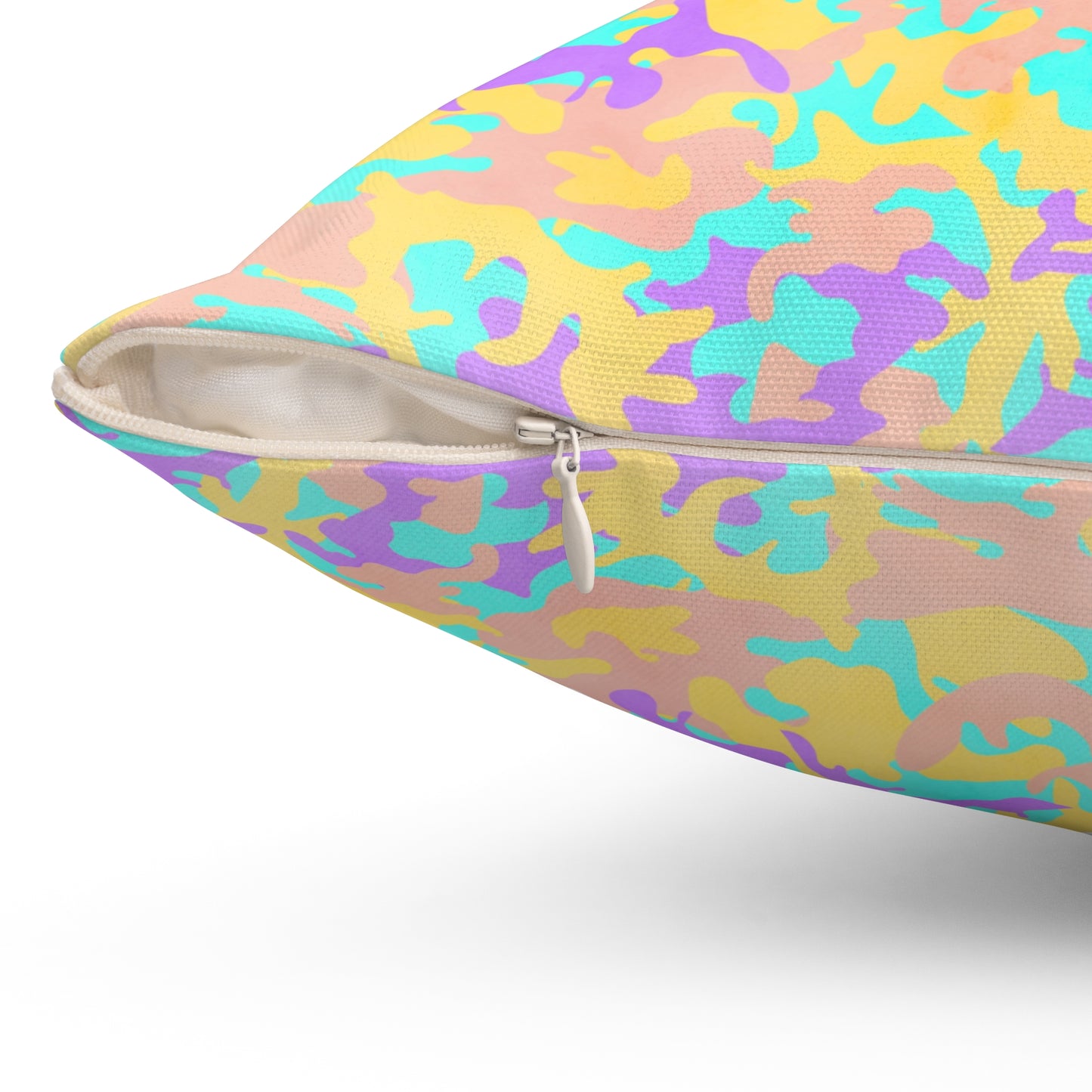 Dreamsicle Camo Throw Pillow