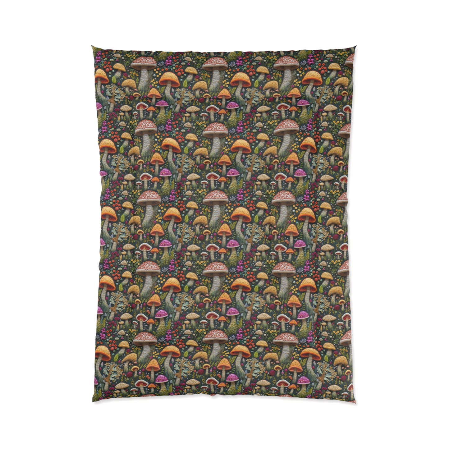 Whimsical Woodland Mushrooms Comforter
