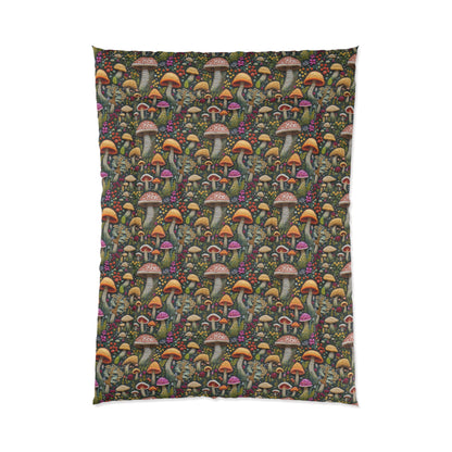 Whimsical Woodland Mushrooms Comforter