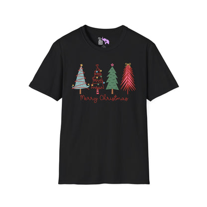 Merry Christmas Trees Adult T-shirt